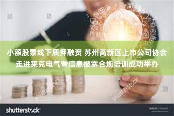 小额股票线下质押融资 苏州高新区上市公司协会走进莱克电气暨信息披露合规培训成功举办