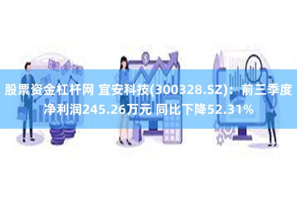 股票资金杠杆网 宜安科技(300328.SZ)：前三季度净利润245.26万元 同比下降52.31%