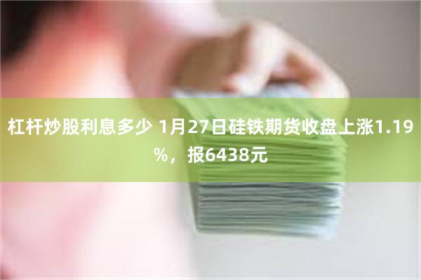 杠杆炒股利息多少 1月27日硅铁期货收盘上涨1.19%，报6438元