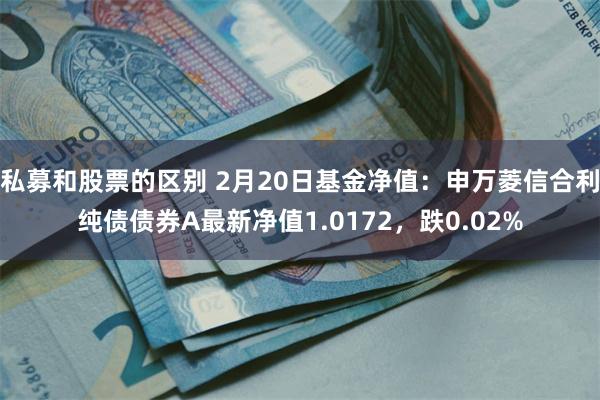 私募和股票的区别 2月20日基金净值：申万菱信合利纯债债券A最新净值1.0172，跌0.02%